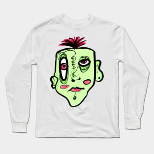 green face Long Sleeve T-Shirt